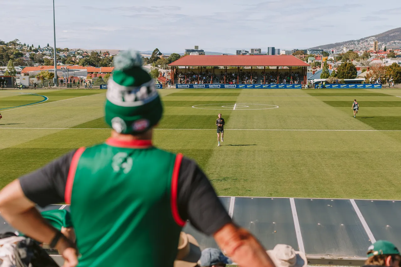 Spectator at Tasmania Devils Game