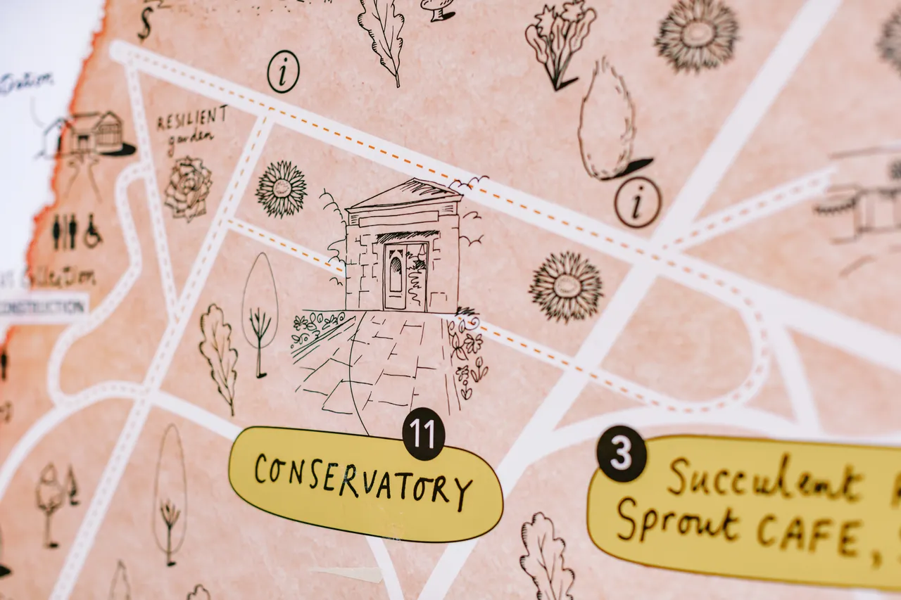 Map Details at the Royal Tasmanian Botanical Gardens