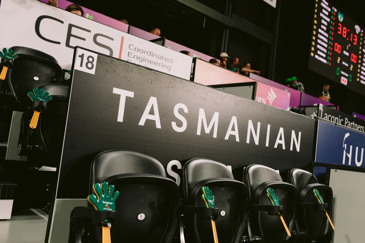 Tasmanian Signage in MyState Bank Arena