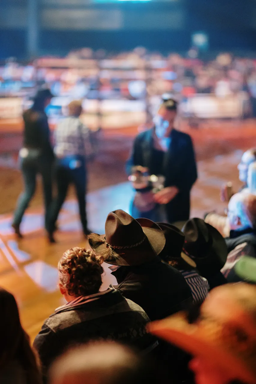 Spectators at the Island Stampede Rodeo