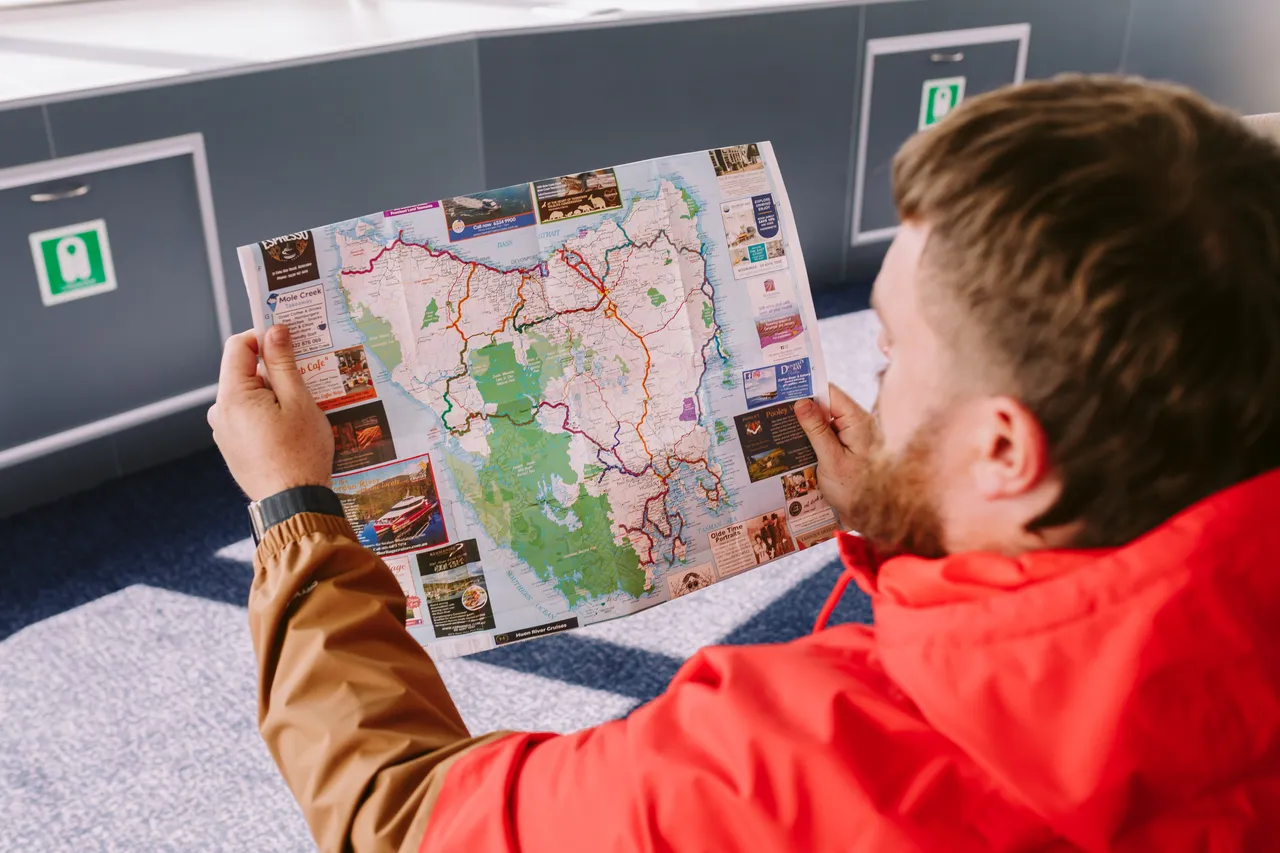 Looking at Tasmanian Map