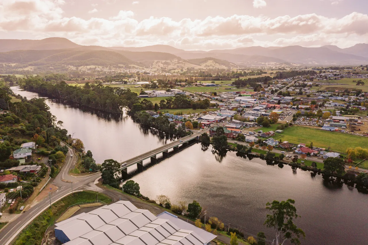 Huonville Aerial View