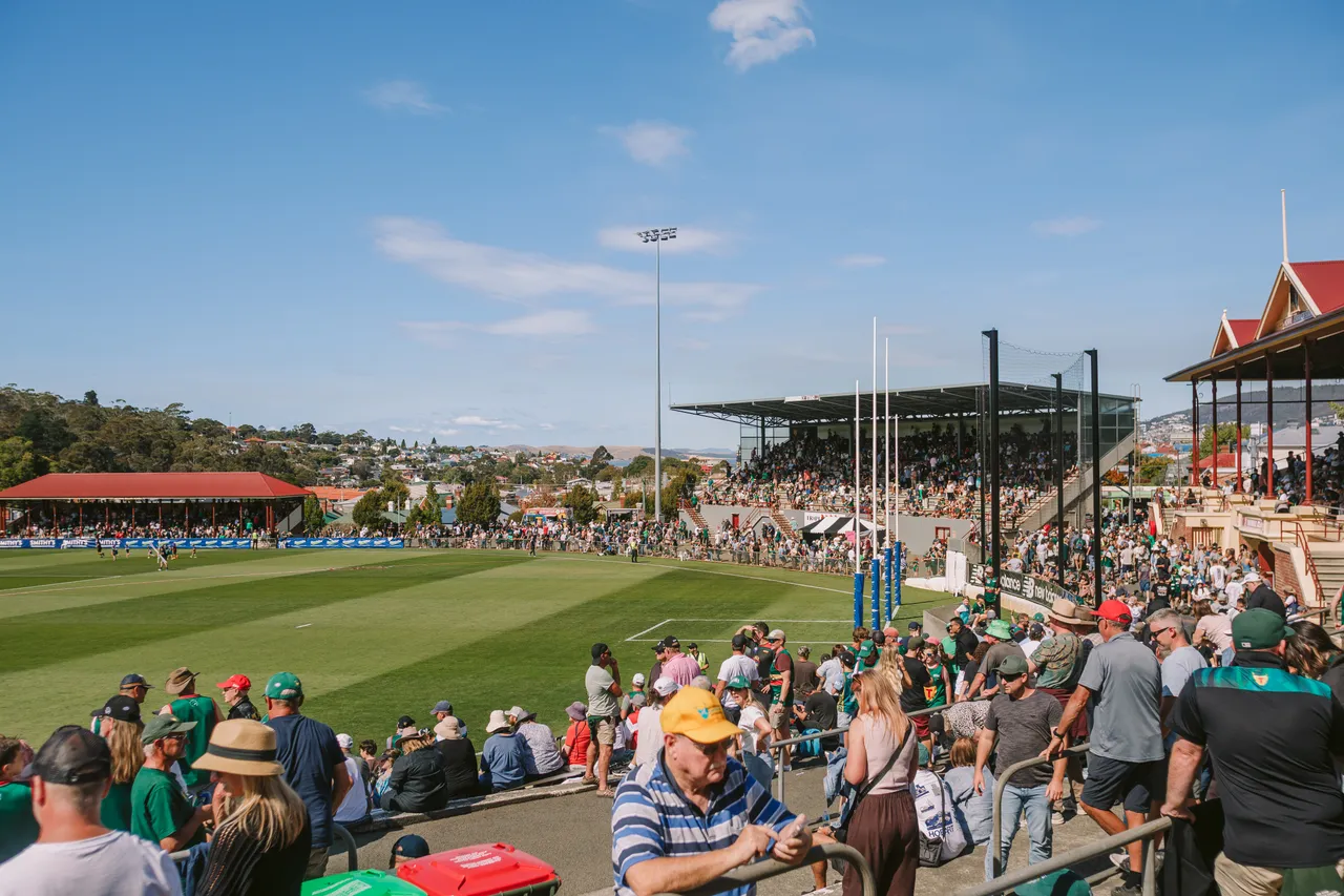 Spectators at Tasmania Devils Game