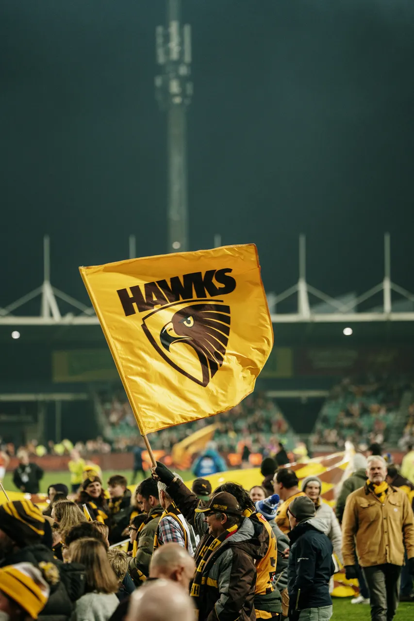 Hawks Flag at UTAS Stadium