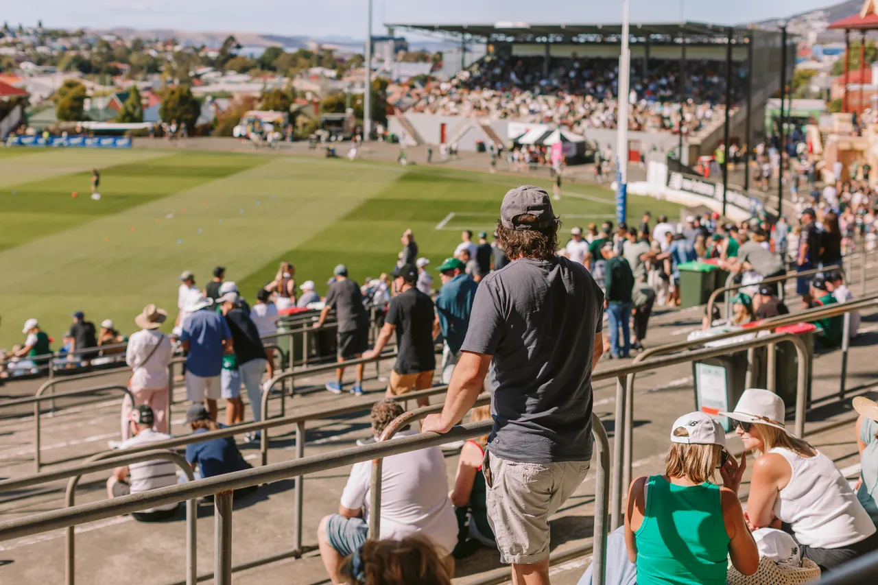 Spectators at Tasmania Devils Game