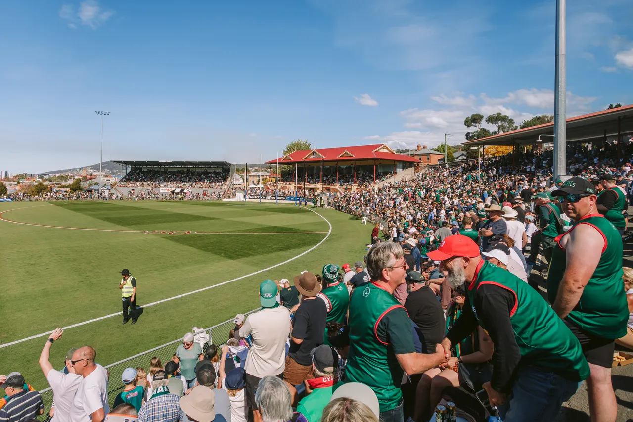 Spectators at Tasmania Devils Game