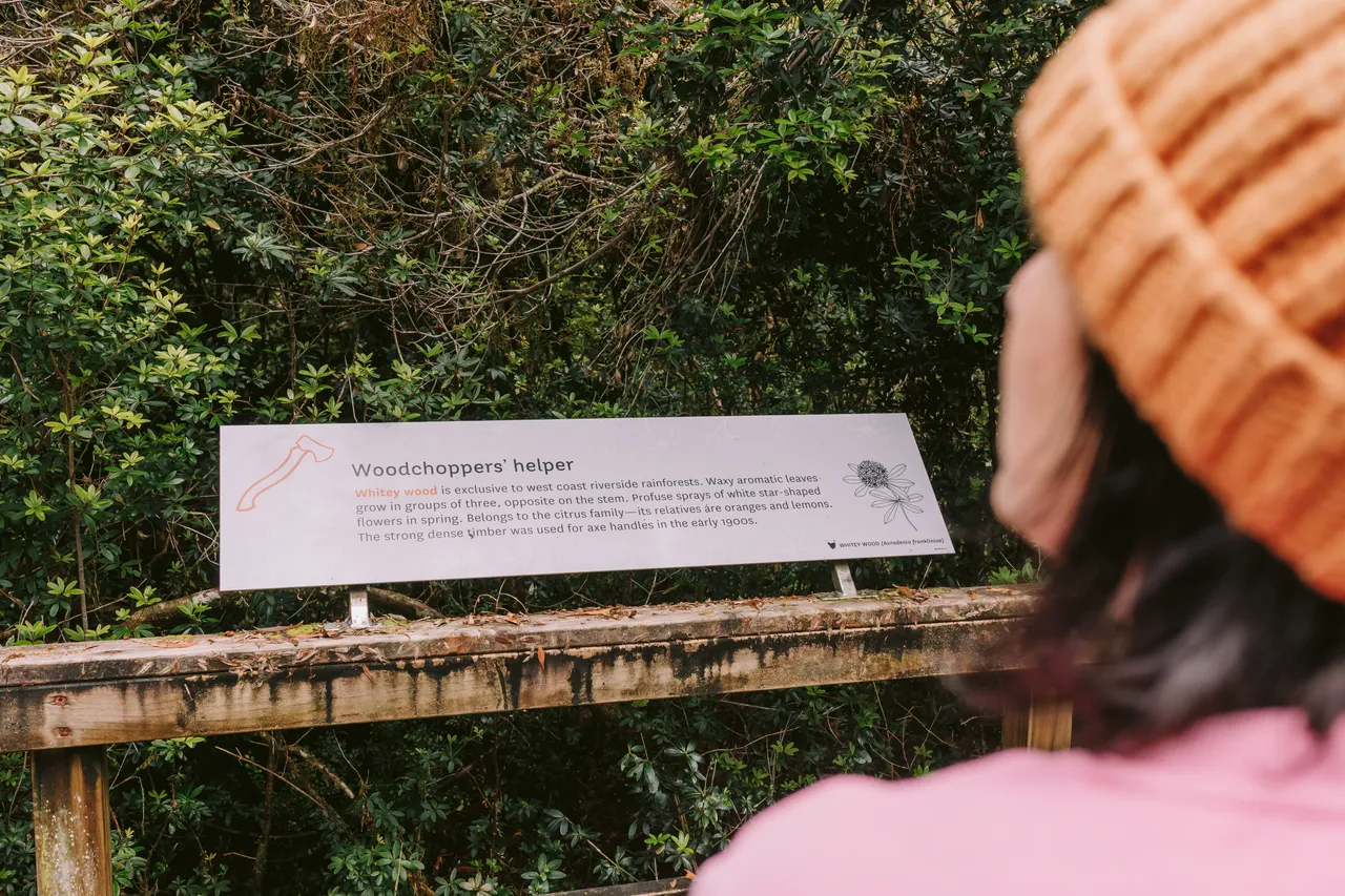 Signage on Heritage Landing