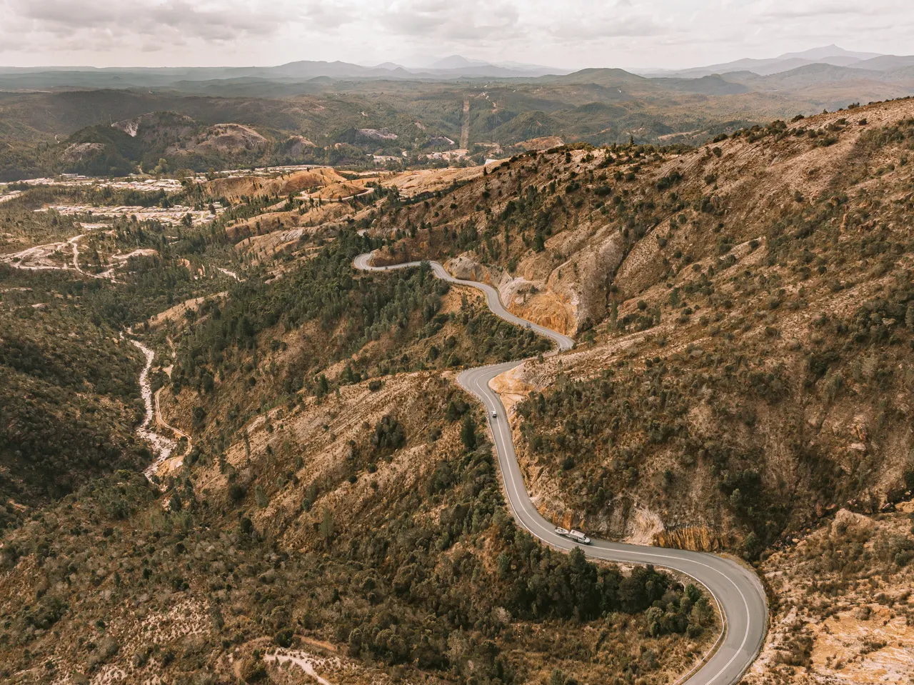 Lyell Highway Aerial
