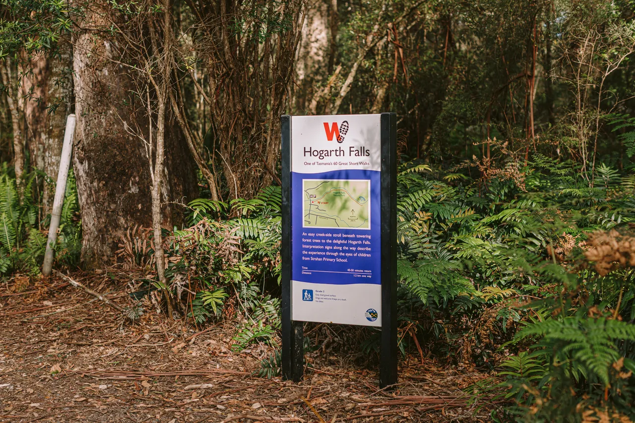 Hogarth Falls Track Signage