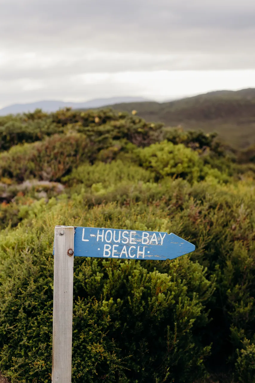 Lighthouse Bay Beach Sign