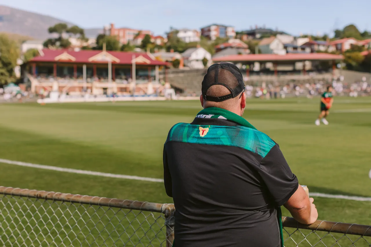 Spectator at Tasmania Devils Game