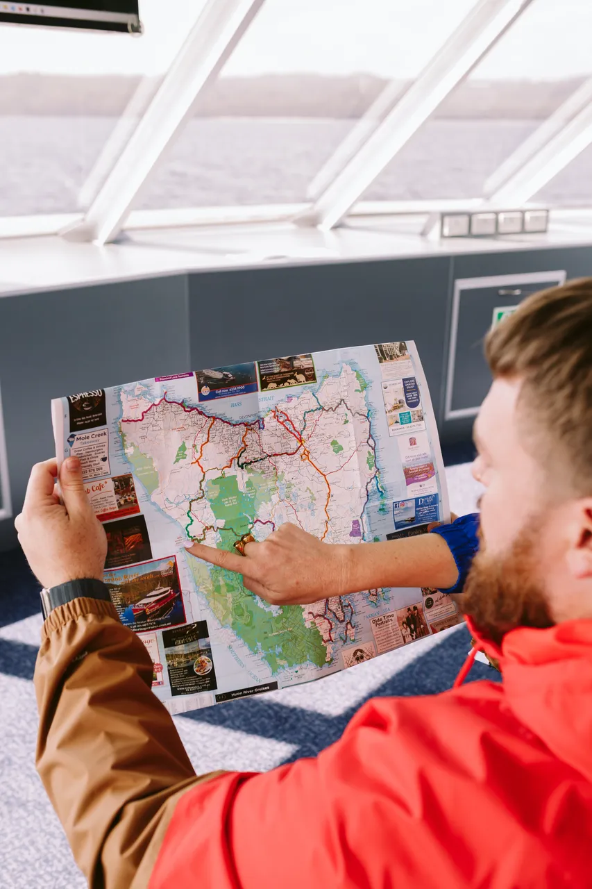 Looking at Tasmanian Map