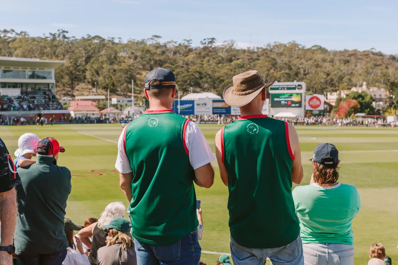 Spectators at Tasmania Devils Game