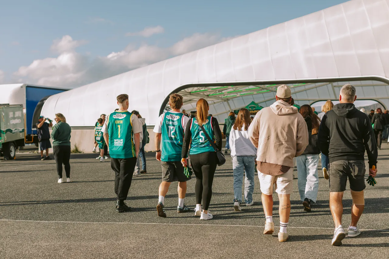 Spectators Entering MyState Bank Arena