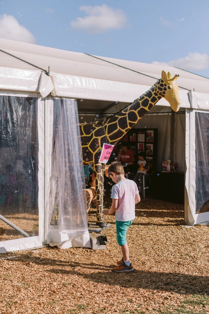Giant Girrafe at Agfest Stall