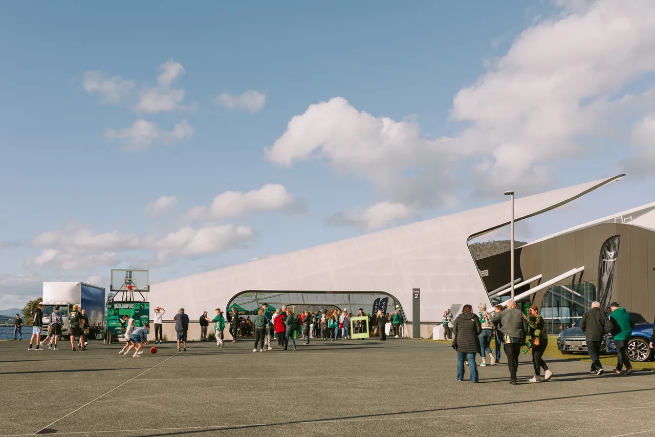 Spectators Entering MyState Bank Arena
