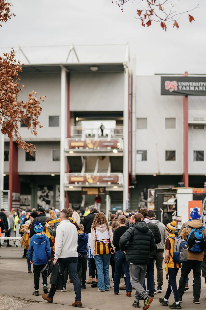 Spectators Entering UTAS Stadium