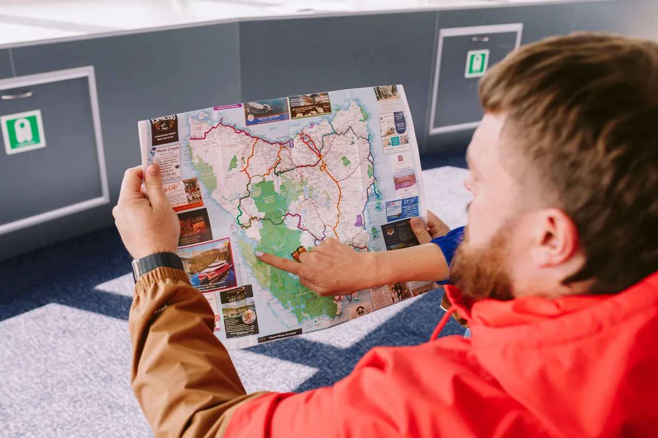 Looking at Tasmanian Map