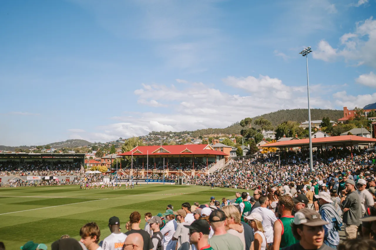 Spectators at Tasmania Devils Game