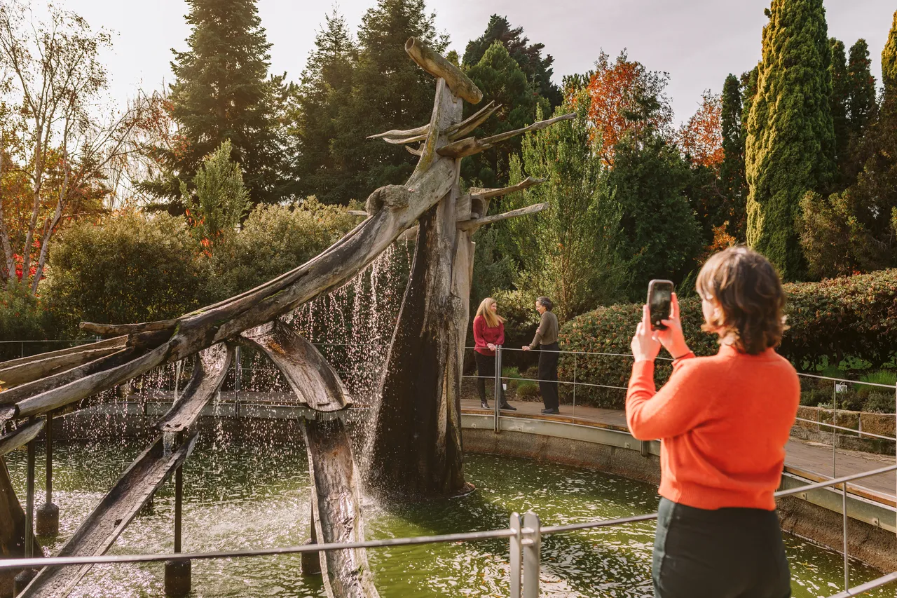 French Explorers Sculpture at the Royal Tasmanian Botanical Gardens