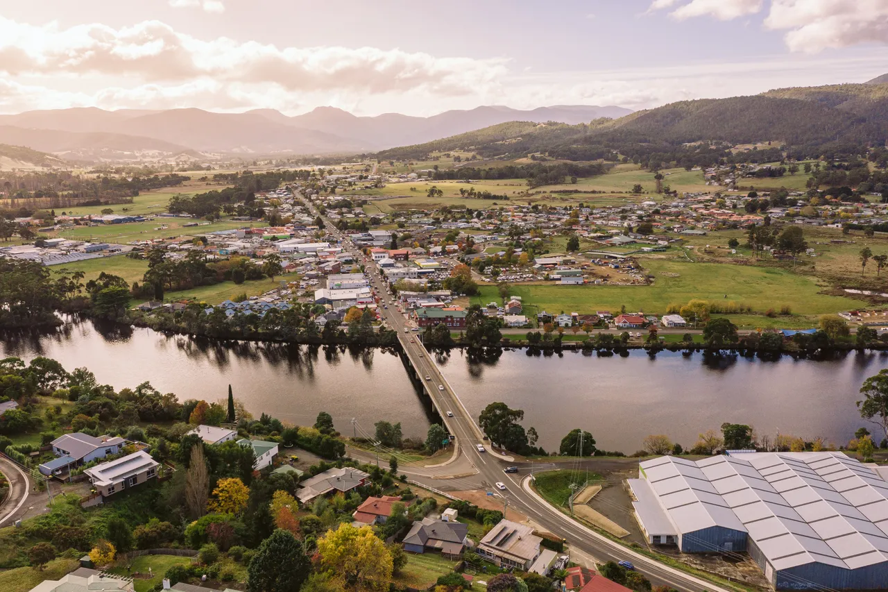 Huonville Aerial View
