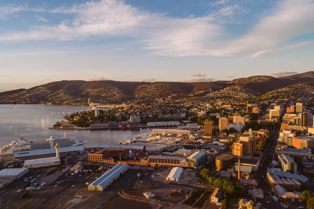Aerial View of Hobart