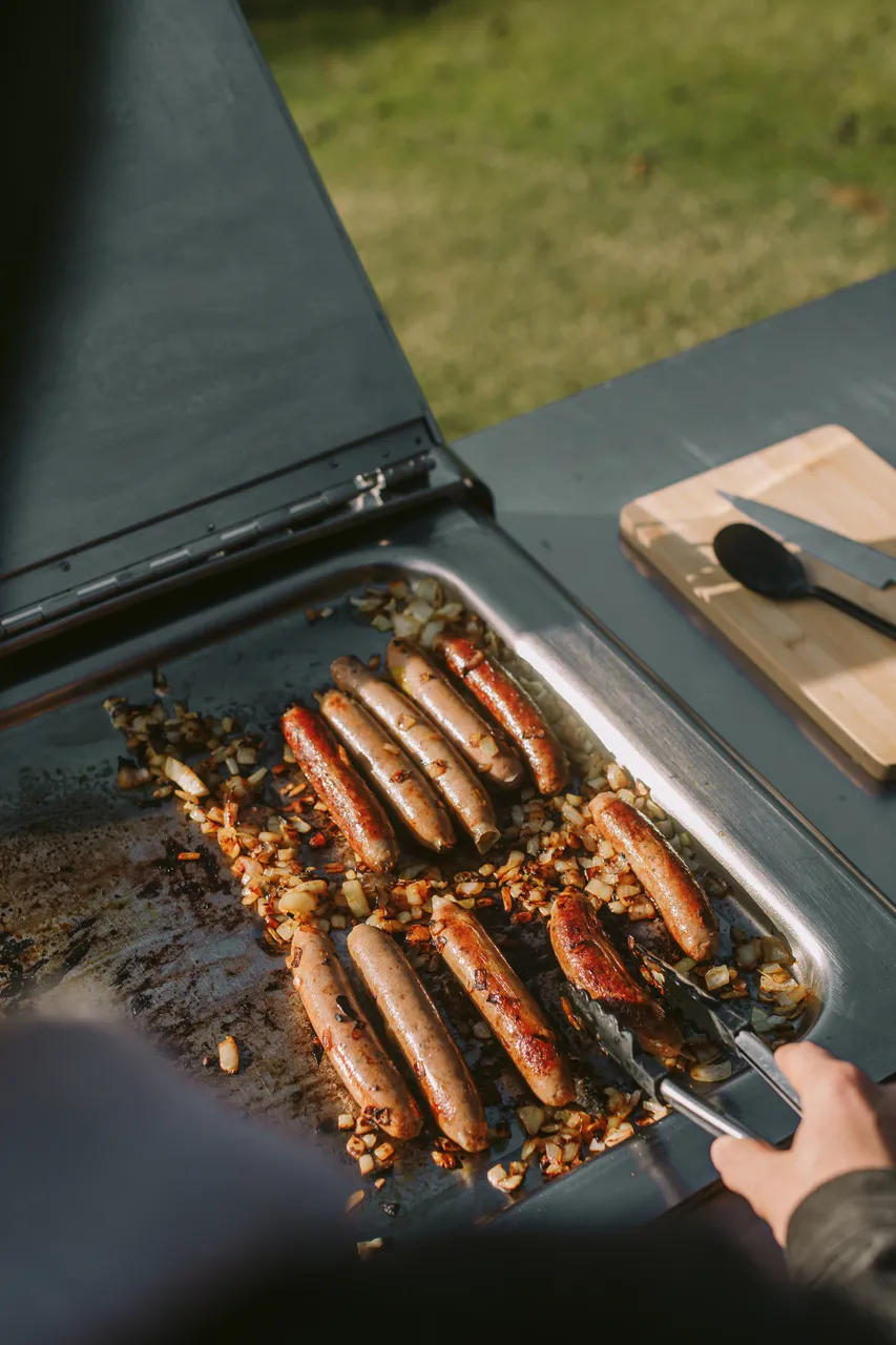 Cooking Wallaby Sausages
