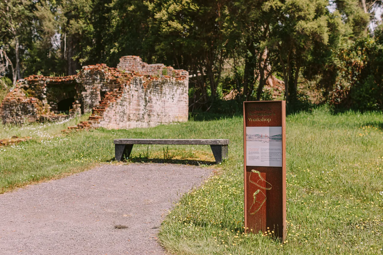 Signage on Sarah Island