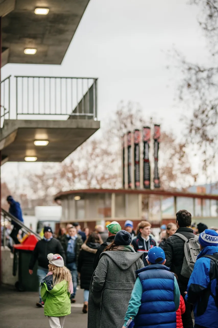 Spectators Entering UTAS Stadium