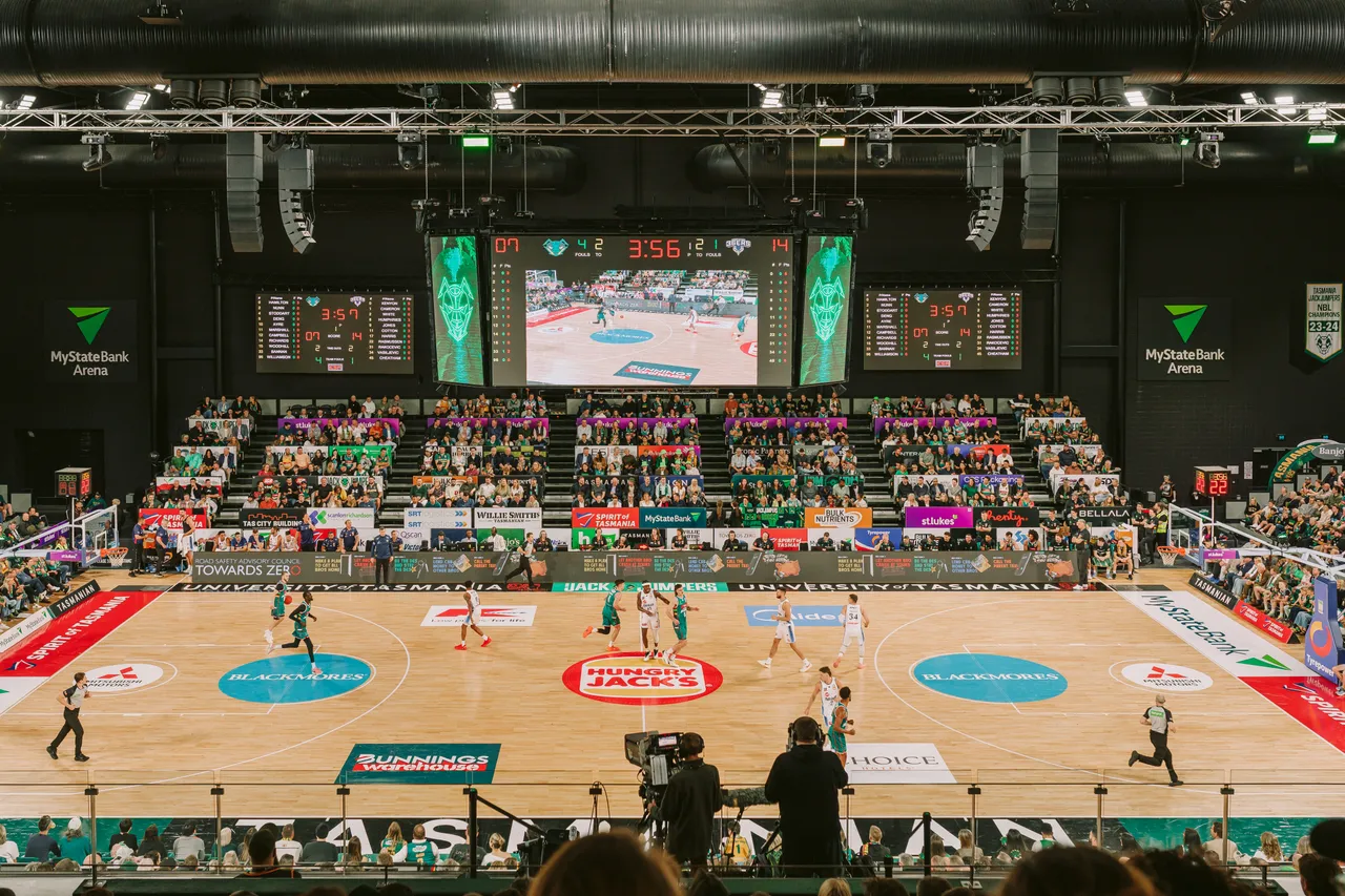 Tasmania JackJumpers Game at MyState Bank Arena