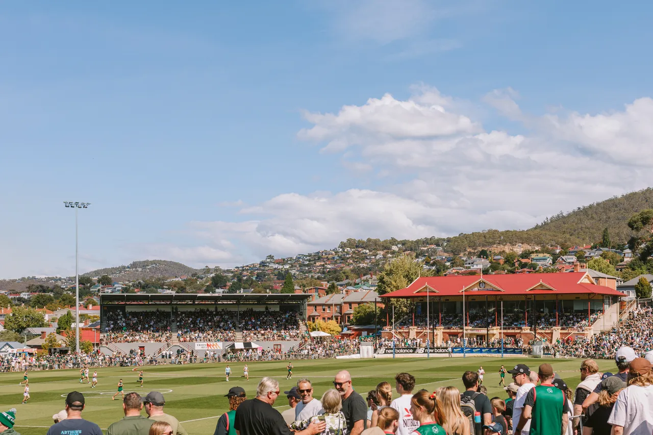 Spectators at Tasmania Devils Game