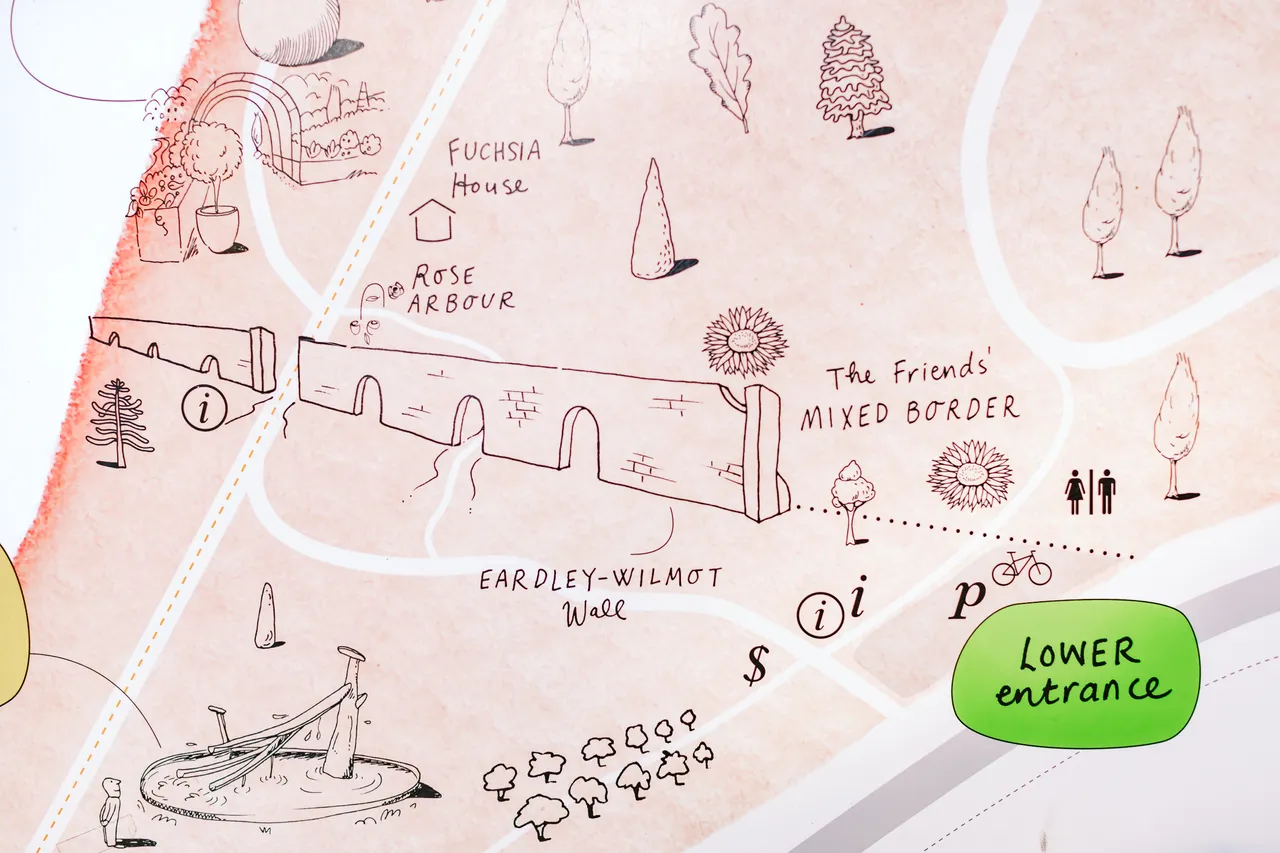 Map Details at the Royal Tasmanian Botanical Gardens