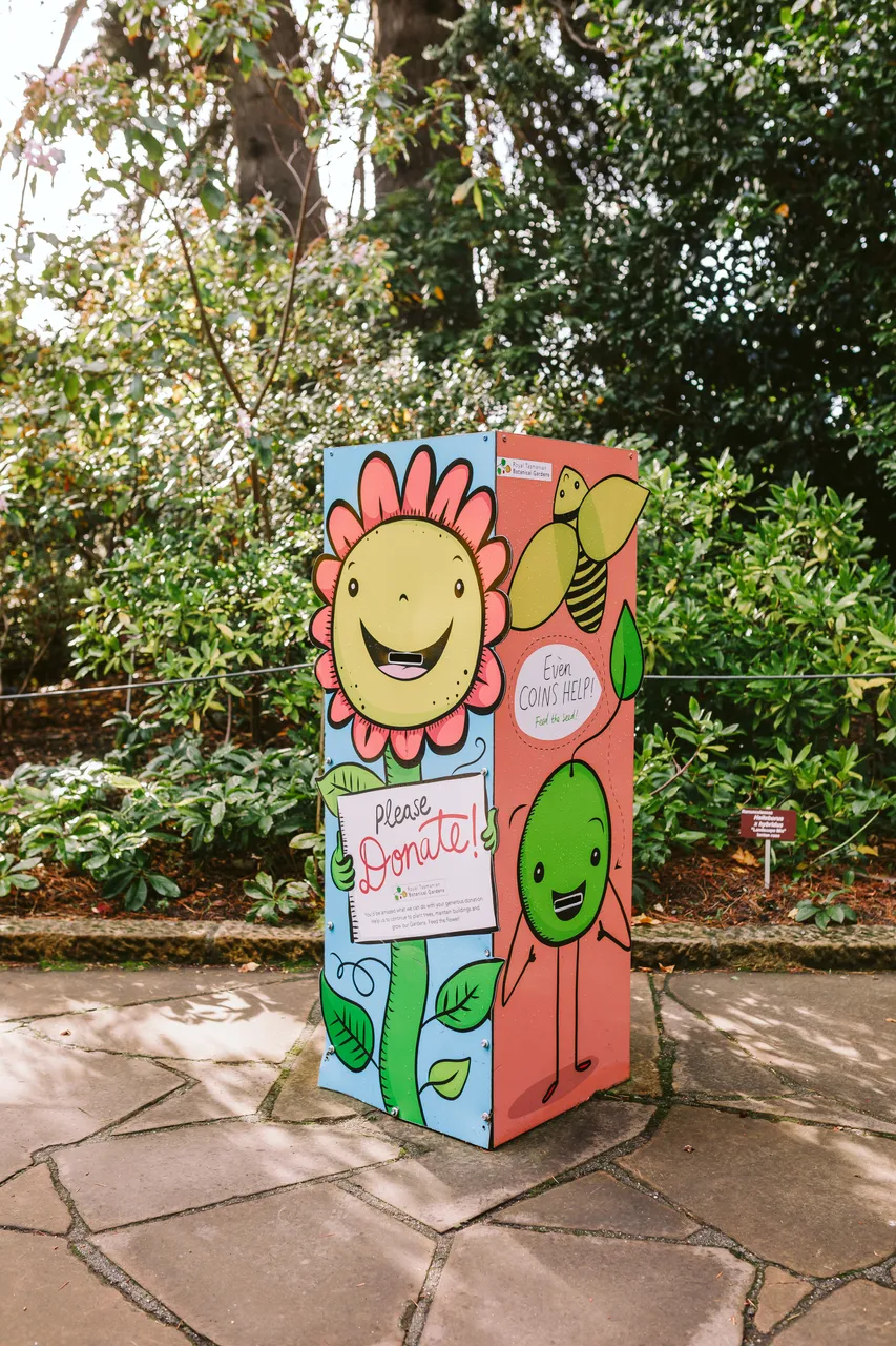 Donation Collection Point at the Royal Tasmanian Botanical Gardens
