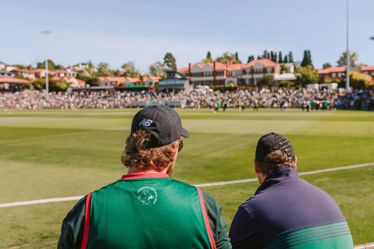Spectators at Tasmania Devils Game