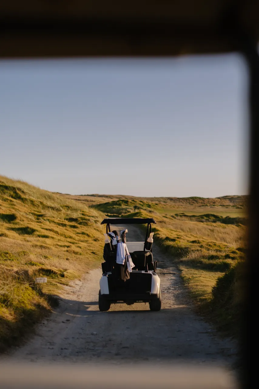 Golf Cart on Ocean Dunes Golf Course