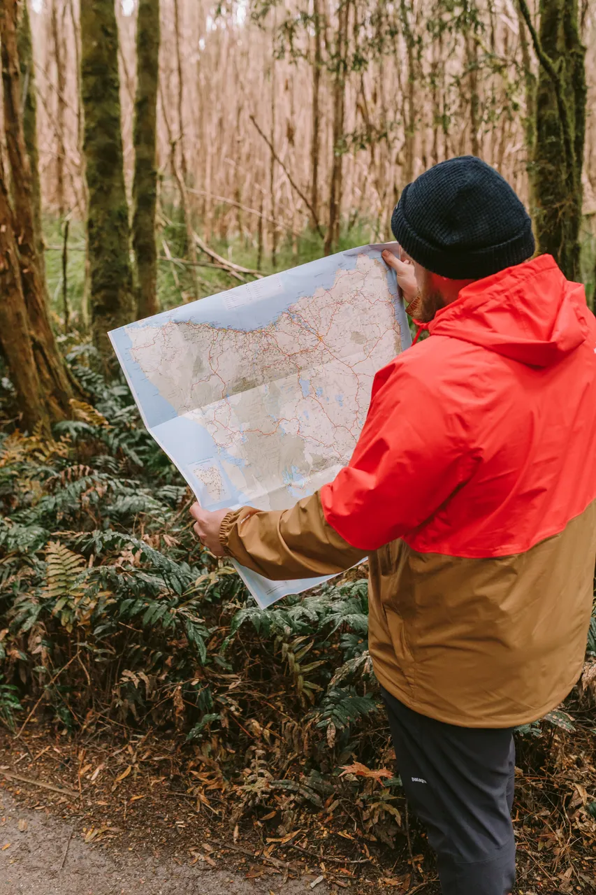 Looking at Tasmanian Map