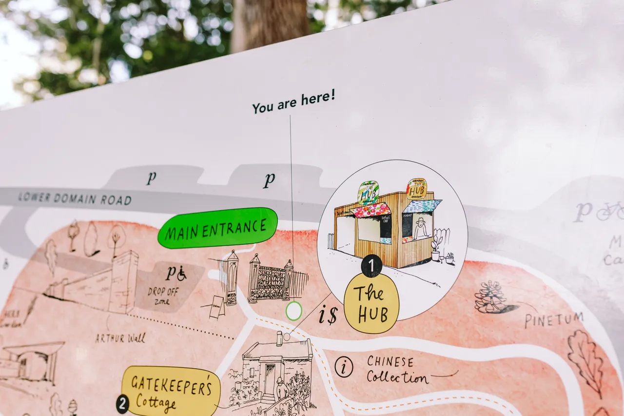 Map Details at the Royal Tasmanian Botanical Gardens