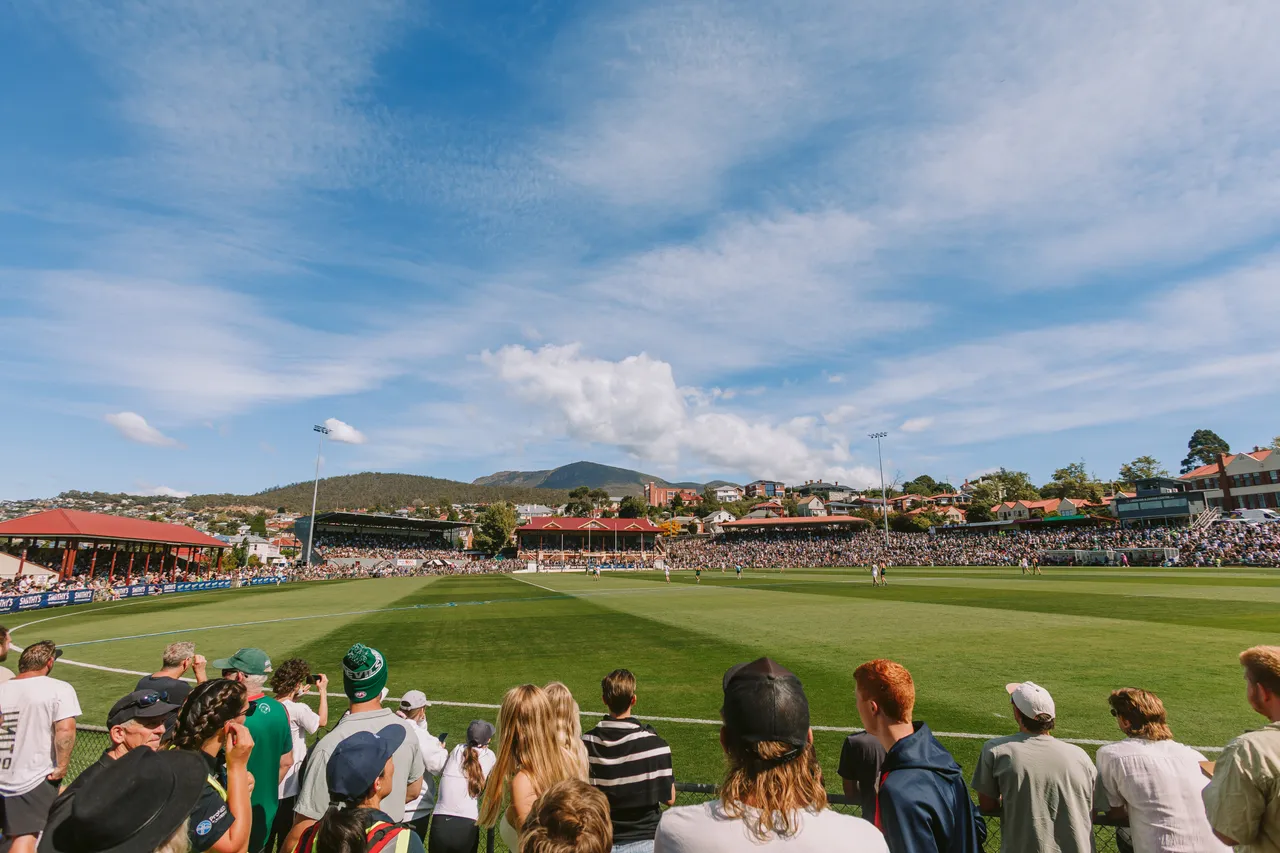 Spectators at Tasmania Devils Game