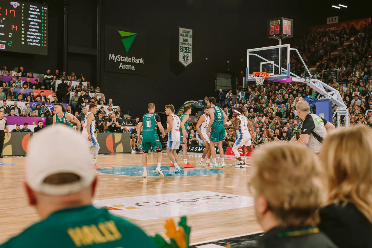 Tasmania JackJumpers Game at MyState Bank Arena