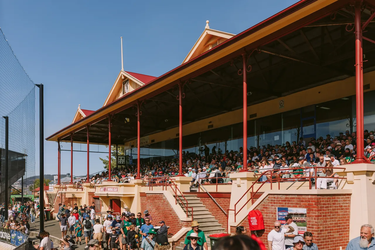 Spectators at Tasmania Devils Game
