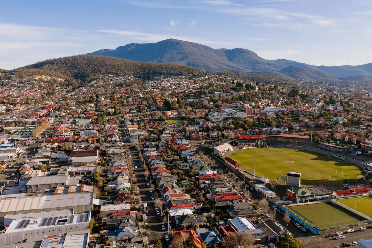 North Hobart Aerial