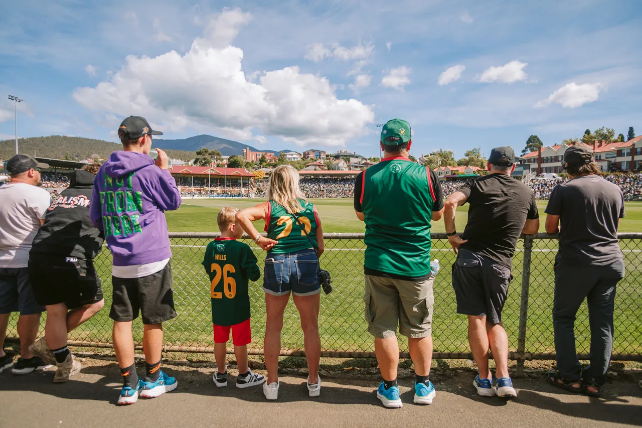 Spectators at Tasmania Devils Game