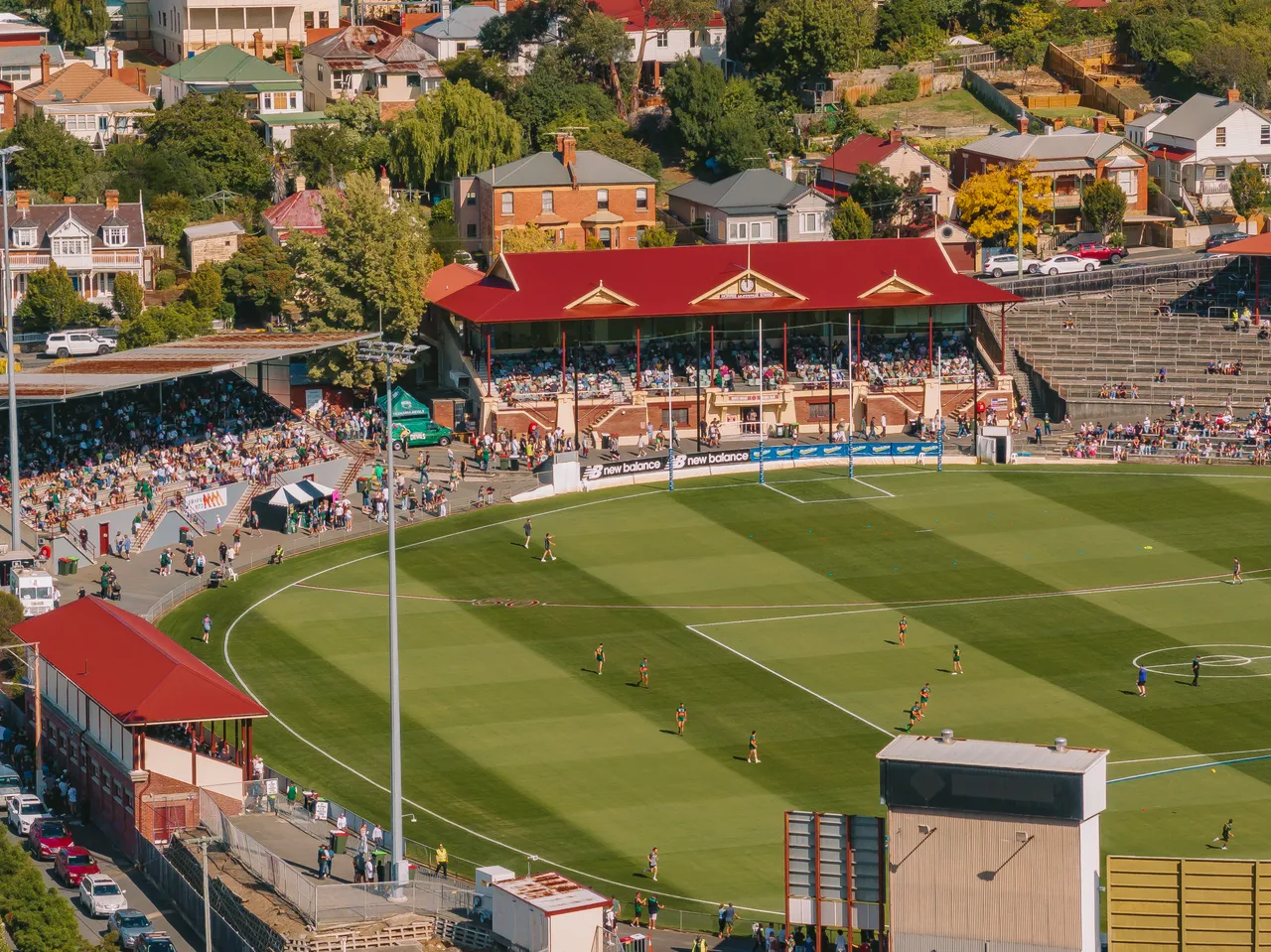 Aerial View of North Hobart Oval