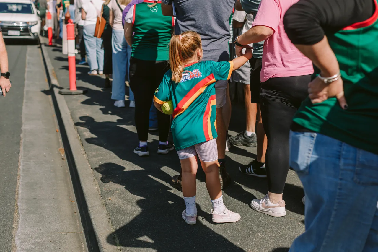 Queue Outside North Hobart Oval
