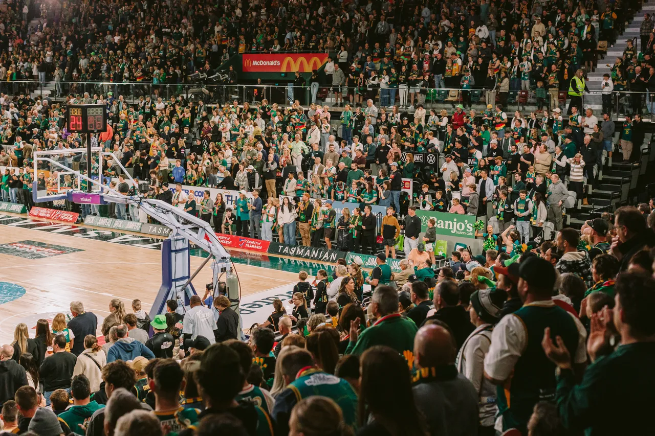 Spectators at MyState Bank Arena