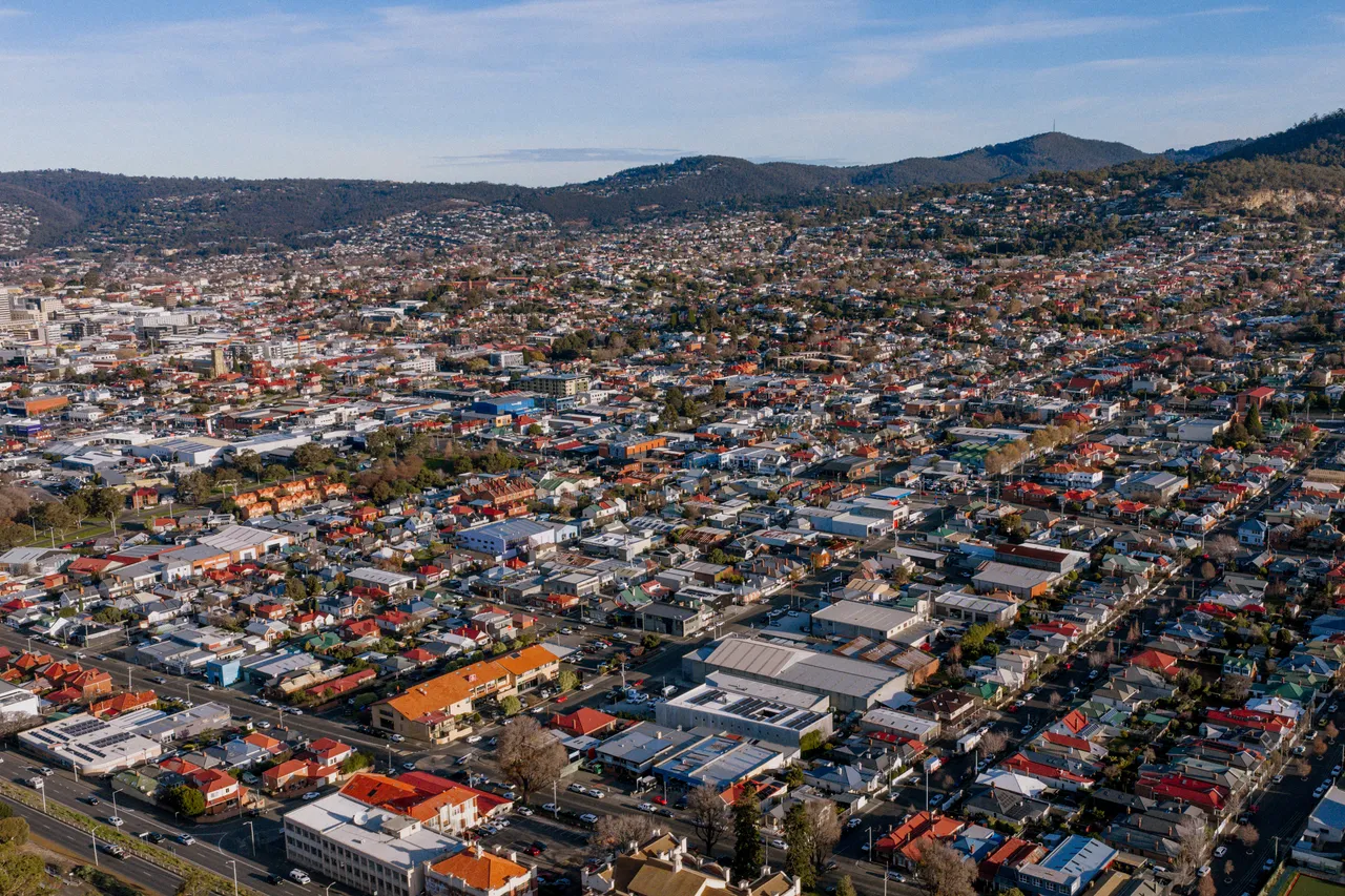 North Hobart Aerial