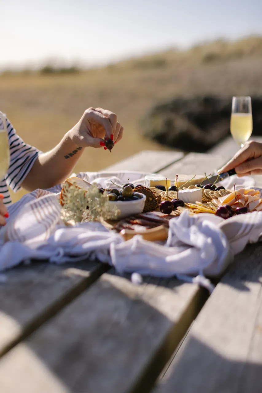 Outdoor Picnic Cheese Board