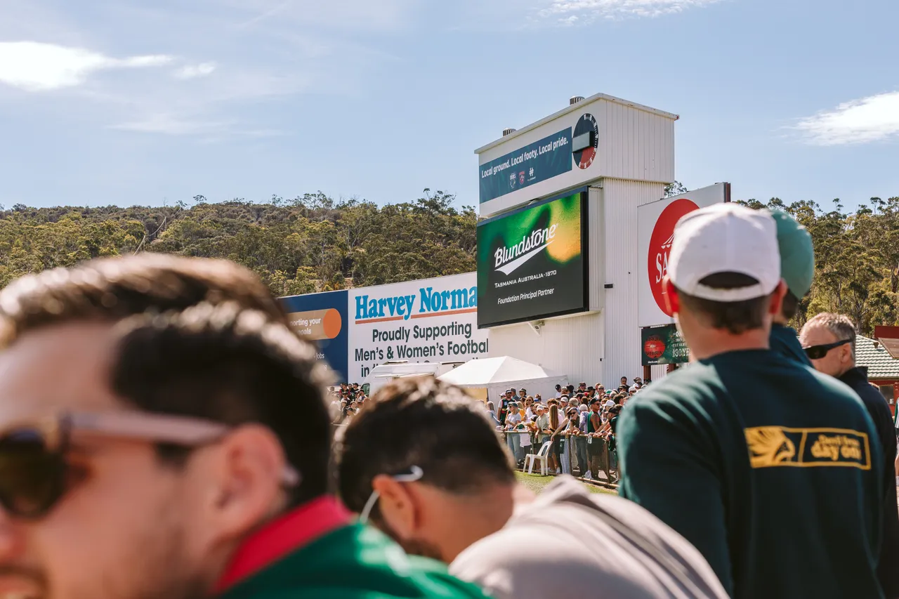 Spectators at Tasmania Devils Game