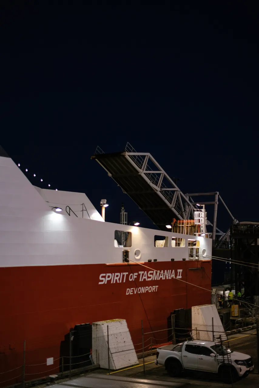 Spirit of Tasmania at Night