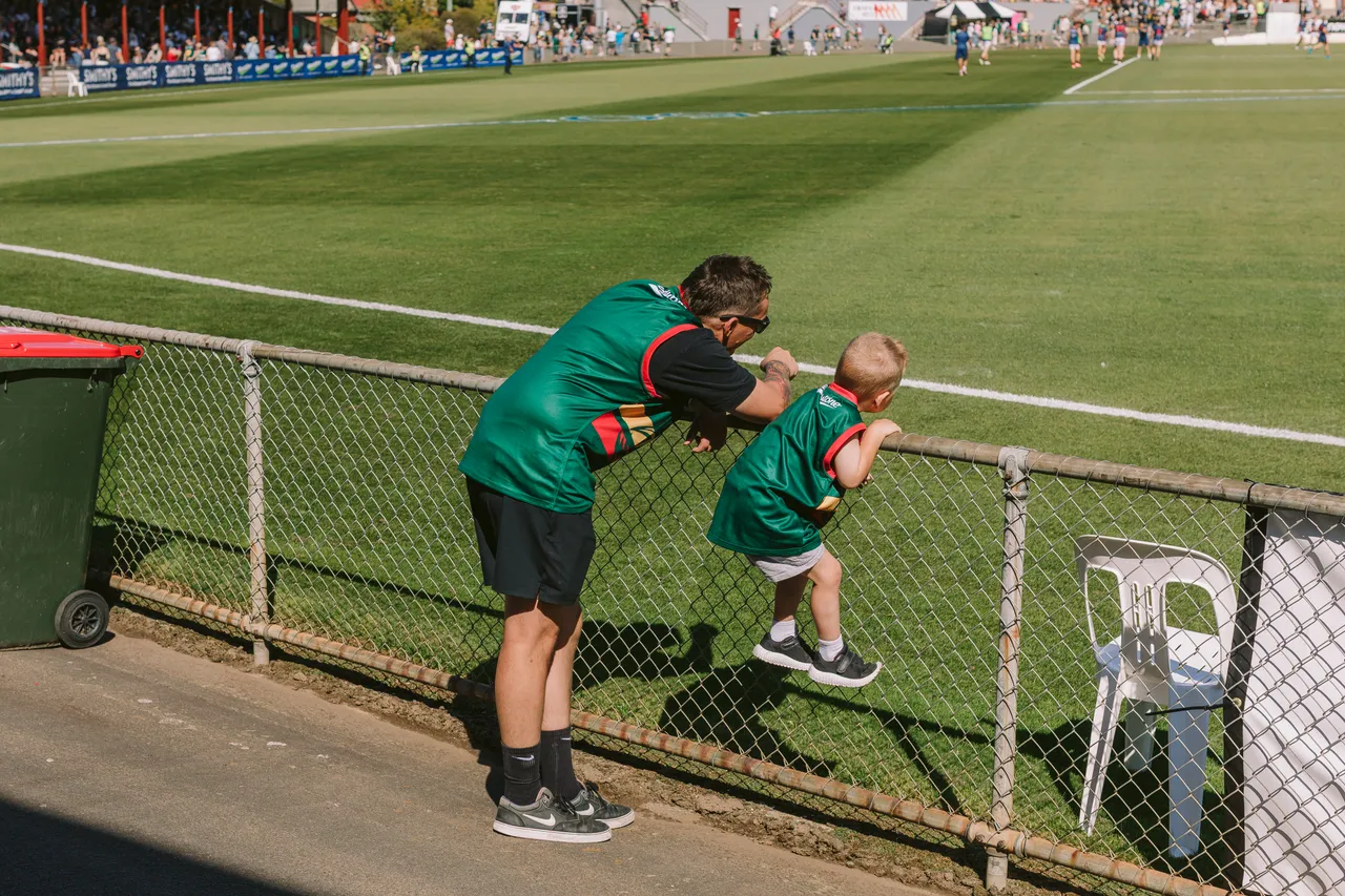 Spectators at Tasmania Devils Game